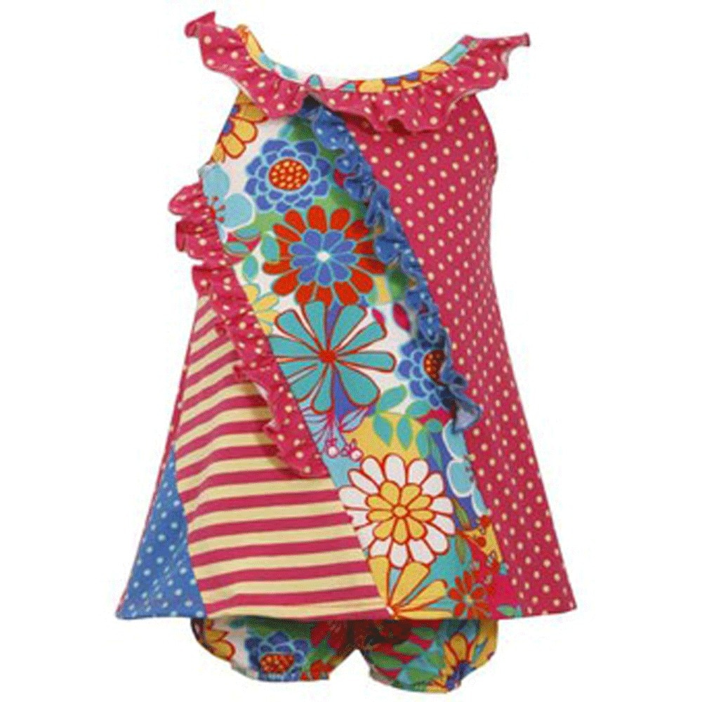 Set rochita cu flori si chilotei