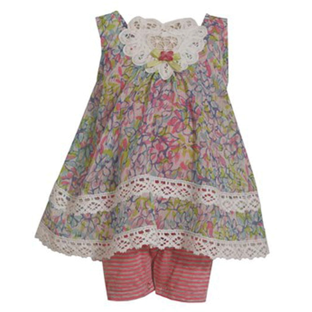 Set rochita cu dantela si salopeta