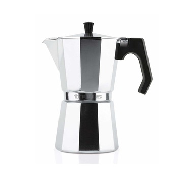 Espressor de cafea Taurus Italica 9, capacitate 9 cesti, potrivit ptr. plite: gaz, electrice,vitroceramice.Aluminiu Espressor de cafea Taurus Italica 9, capacitate 9 cesti, potrivit ptr. plite: gaz, electrice,vitroceramice.Aluminiu