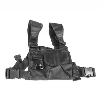 Sistem prindere pe piept cu buzunar, Rancore GP257, pentru Camere video sport/GoPro Hero, Negru Sistem prindere pe piept cu buzunar, Rancore GP257, pentru Camere video sport/GoPro Hero, Negru