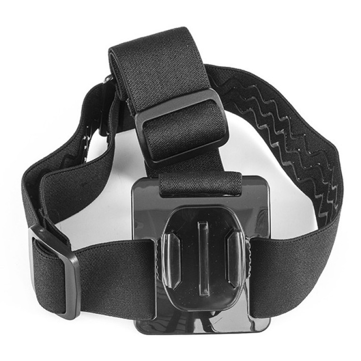 Sistem prindere pentru camera video sport GoPro si Rancore, GP361, Rotatie 360 grade, Negru