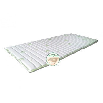 Smart Topper iSLeep 'Aloe' 160x200x3 cm, Made in Italy, 100% Memory Foam HD®, husa tratament antiacarian & antibacterian Aloe Vera Smart Topper iSLeep 'Aloe' 160x200x3 cm, Made in Italy, 100% Memory Foam HD®, husa tratament antiacarian & antibacterian Aloe Vera