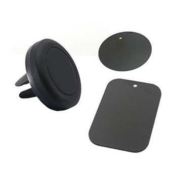 Suport auto universal Cartek, magnetic cu sistem de prindere la ventilatie, Negru Suport auto universal Cartek, magnetic cu sistem de prindere la ventilatie, Negru