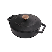 Cratita fonta 24 cm cu capac 3 l Black Rose Berlinger Haus BH 6493