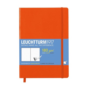Notebook A5, 180g, Portocaliu, Leuchtturm1917 Notebook A5, 180g, Portocaliu, Leuchtturm1917