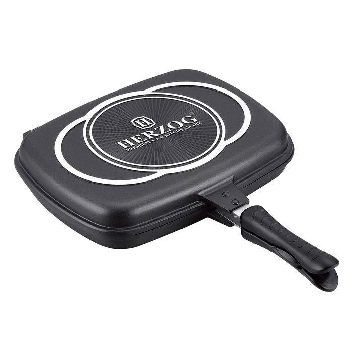 Dupla grillserpenyő 34 cm Herzog HR DP34M