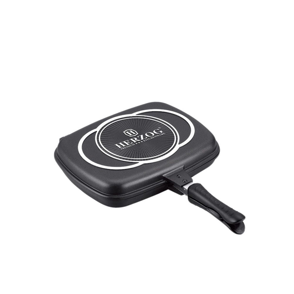 Tigaie gril dubla 32 cm Herzog HR DP32M