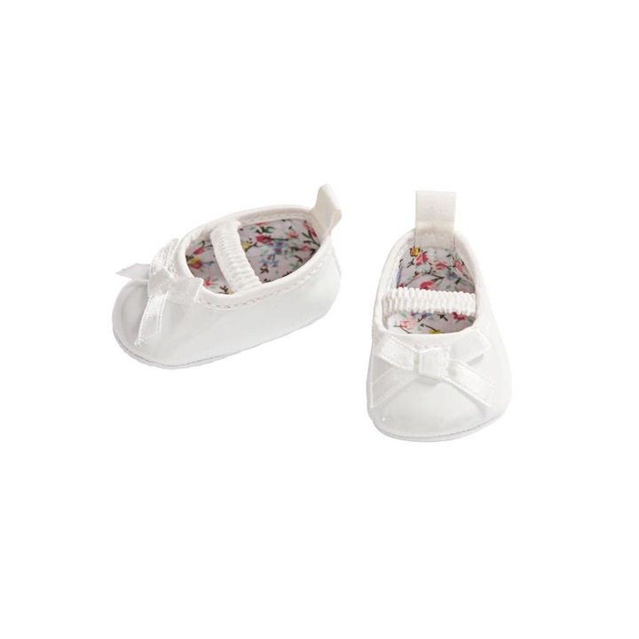 Heless 9006487 Heless fehér balerinacipő (38-45 cm-es játékbabának)