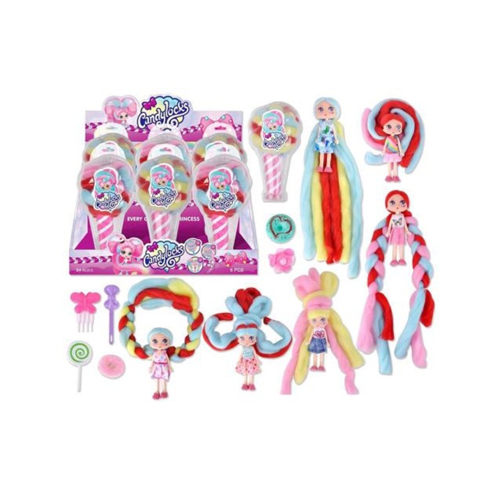Magic Toys 520850 Candylocks babák többféle változatban 18cm