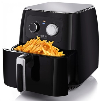 Friteuza cu aer cald First Austria FA-5053-1, 1700W, 6.2 litri, Timer 60 min, pana la 200 C, Negru Friteuza cu aer cald First Austria FA-5053-1, 1700W, 6.2 litri, Timer 60 min, pana la 200 C, Negru