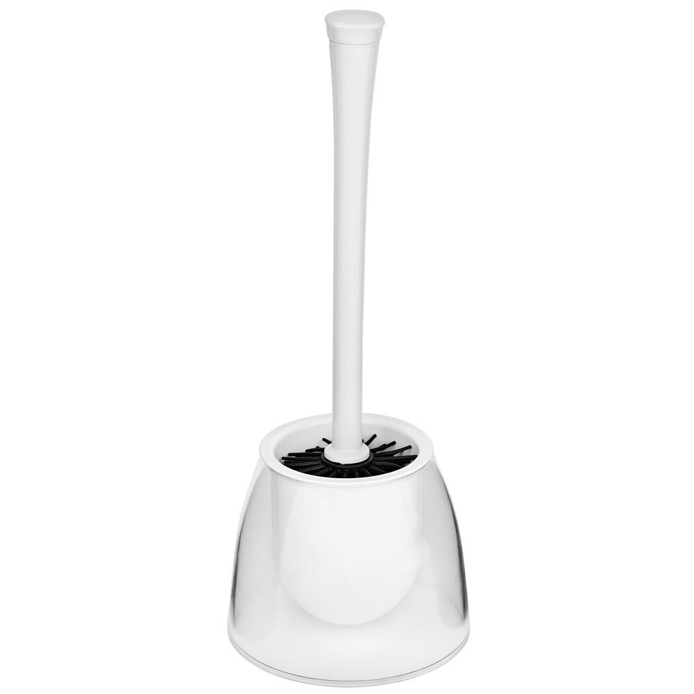 Suport pentru perie FIESTA, alb + perie de toaleta, WENKO