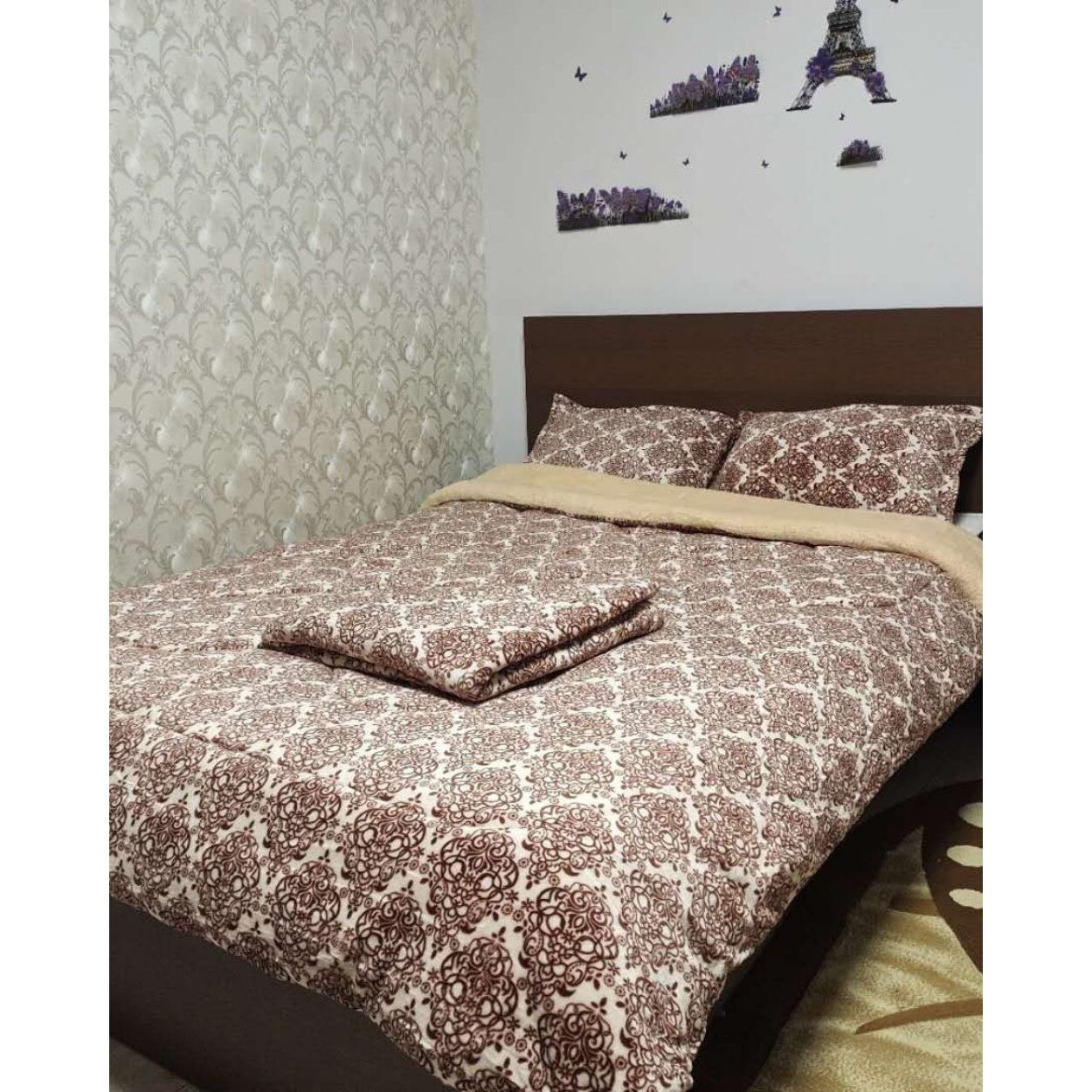 Set Pilota Pufoasa Cocolino cu Blanita, 3 Piese, Pat Dublu, PCBY-10