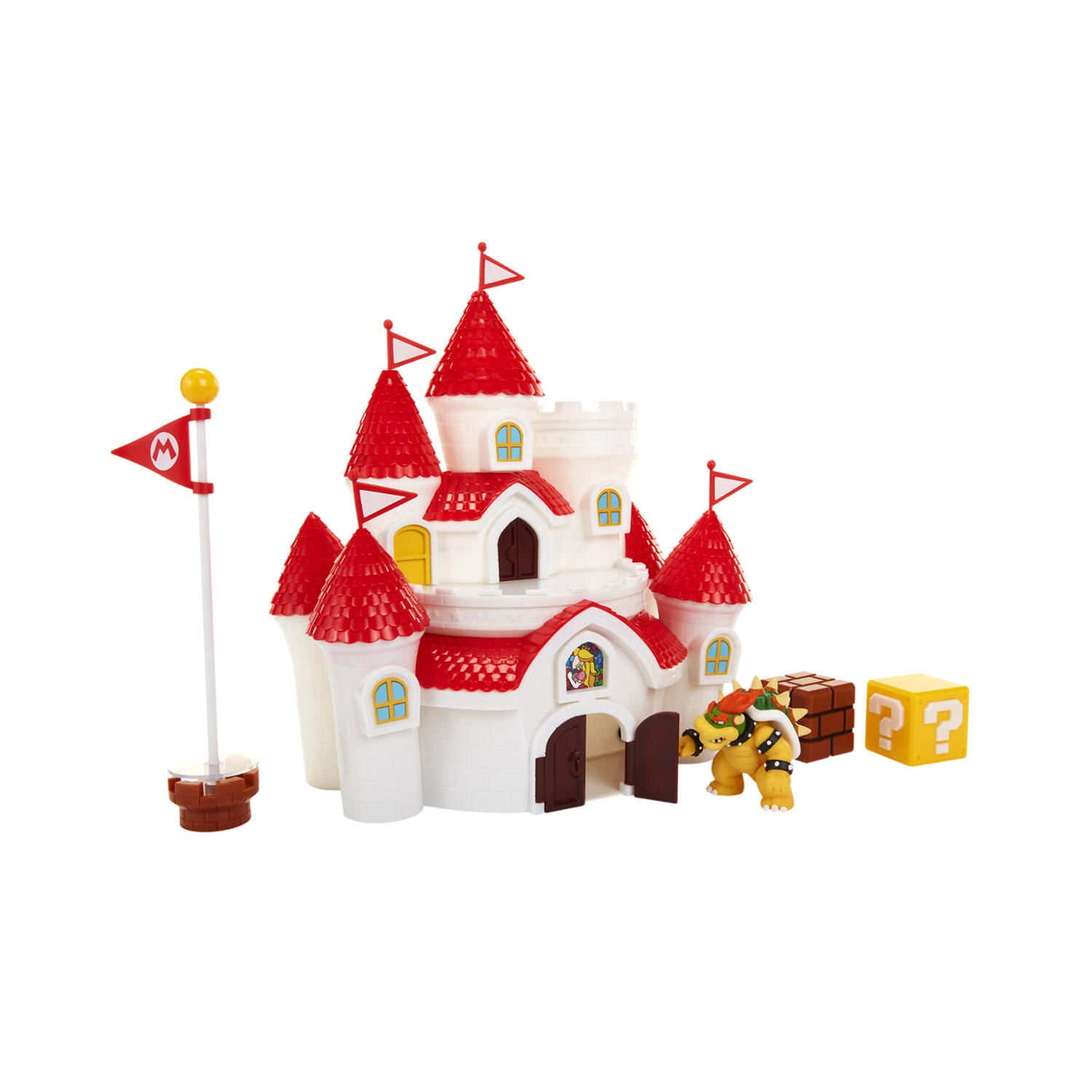 Set cu castelul printesei Peach si figurina exclusiva Bowser ,seria Super Mario