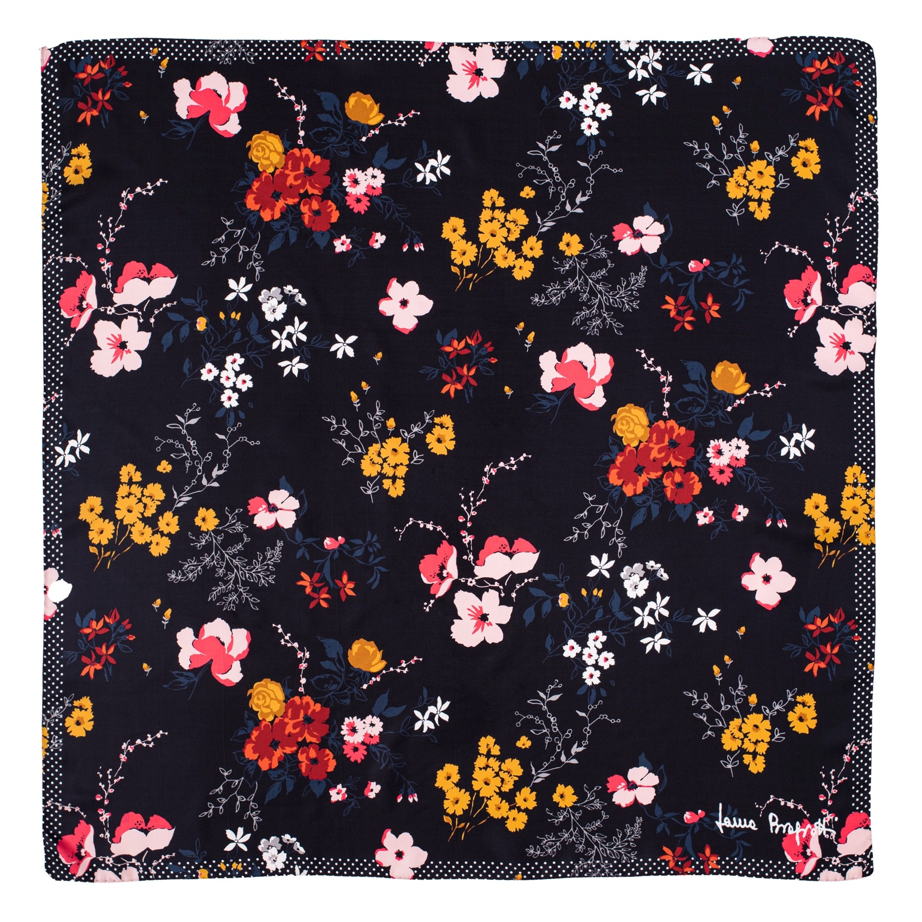 Esarfa matase twill Laura Biagiotti Catching Moments, 88x88 cm