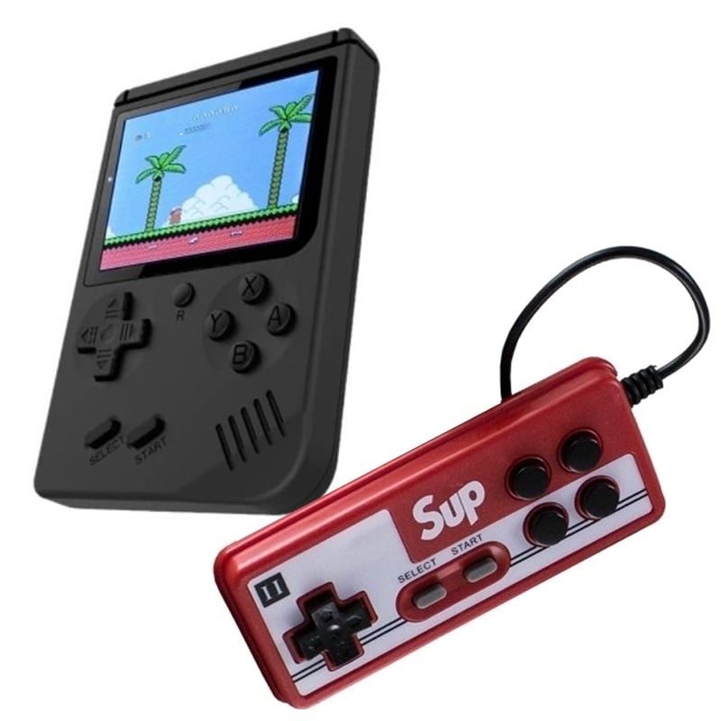 Mini consola portabila jocuri retro pentru 2 jucatori