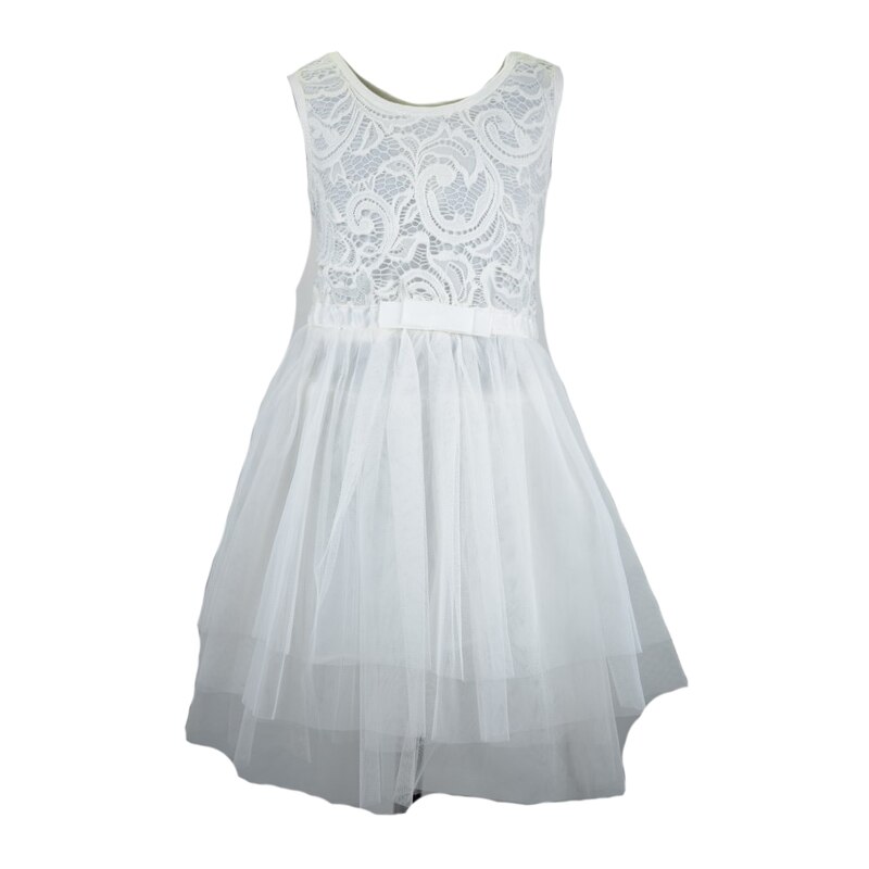 Rochie eleganta pentru fete Mini Junior RCHF14, Alb, 104