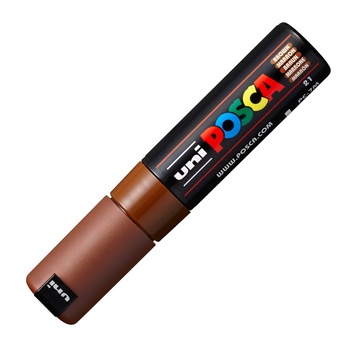 Marker UNI PC-7M Posca 4.5-5.5 mm, maro Marker UNI PC-7M Posca 4.5-5.5 mm, maro
