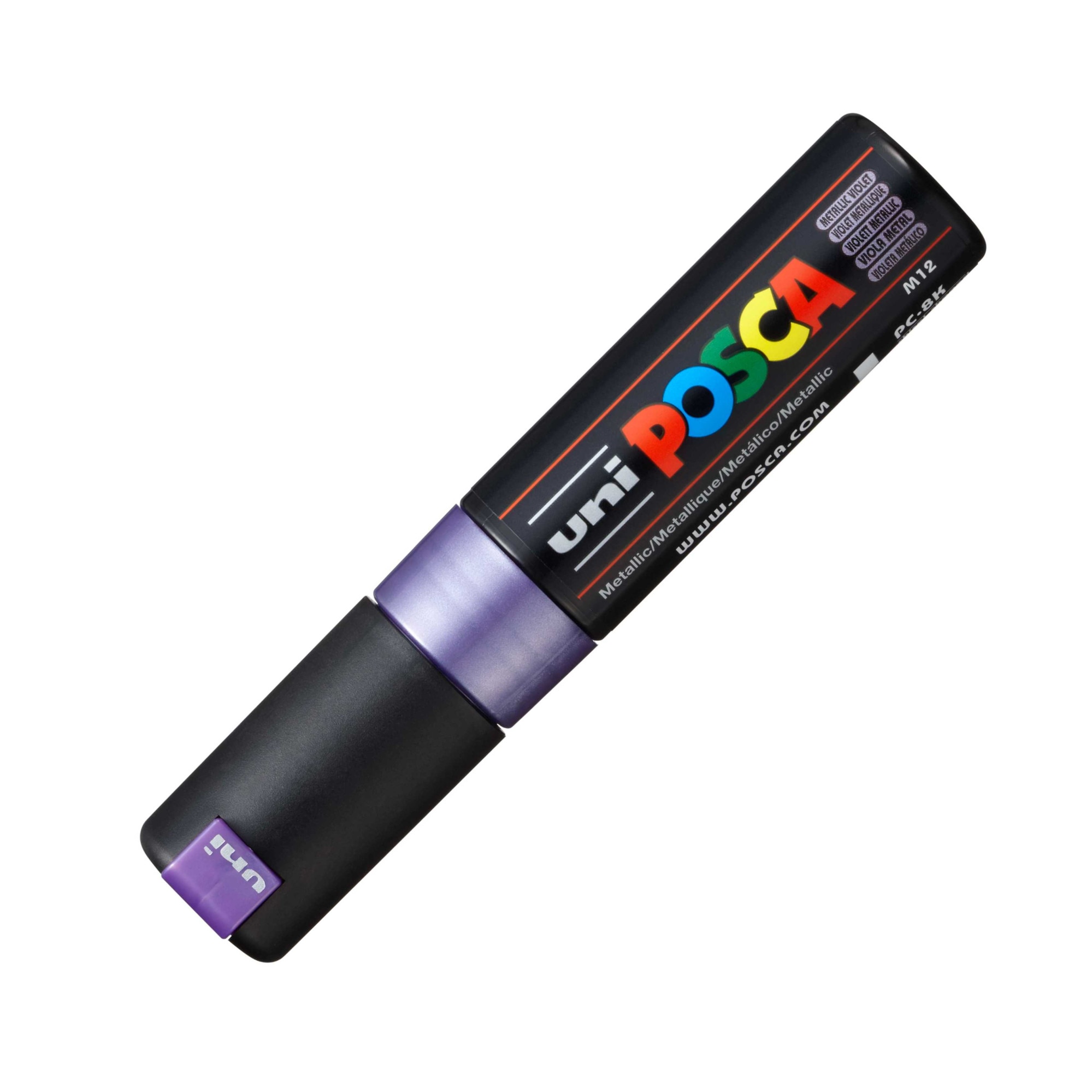 Marker UNI PC-8K Posca 8.0 mm,varf tesit, violet metalizat