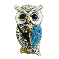 Bufnita decorativa din rasina, magnet, Cadouridiversity, G11-21