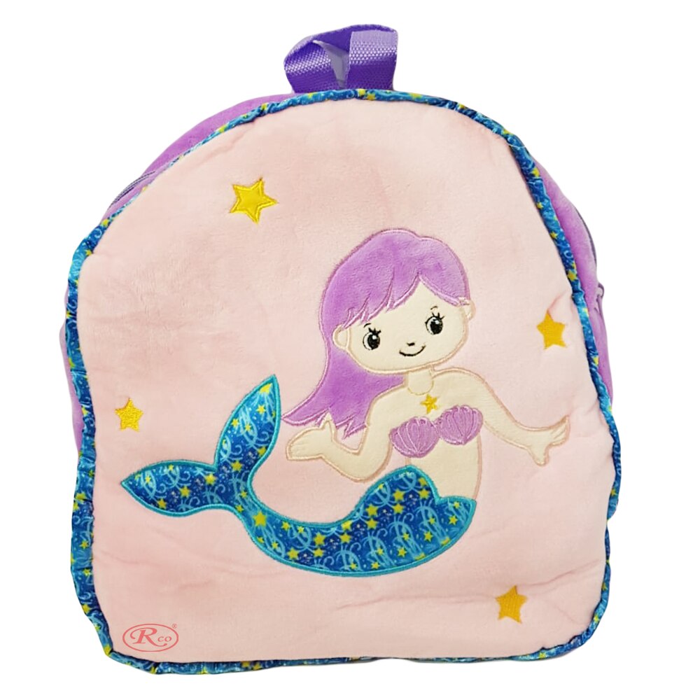 Jucarie din plus tip ghiozdanel cu sirena, Mov, 33 cm WJ6136A RCO®