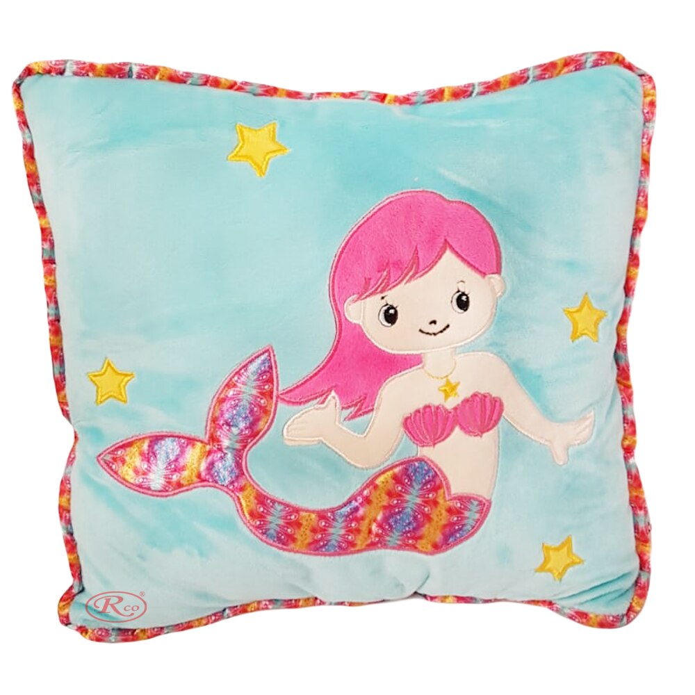 Jucarie din plus tip pernuta cu sirena, Roz, 30cm WJ6138B RCO®