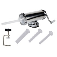aparat de facut carnati  din inox alimentar  capacitate 15 kg  3 palnii incluse  prindere pe ventuzasuport imagen 20_0_
0