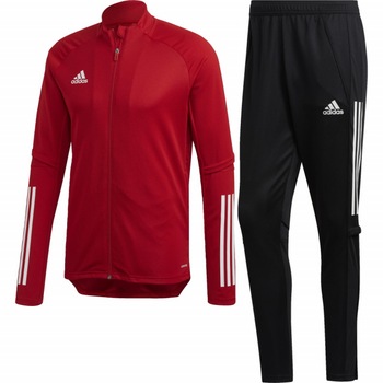 Trening Adidas Condivo 20 pentru copii, Rosu/Negru, 176 CM Trening Adidas Condivo 20 pentru copii, Rosu/Negru, 176 CM