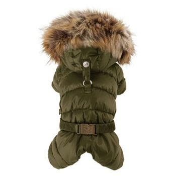 Salopeta caini PUPPY ANGEL Double Padding Overalls PA-OW533, khaki, L Salopeta caini PUPPY ANGEL Double Padding Overalls PA-OW533, khaki, L