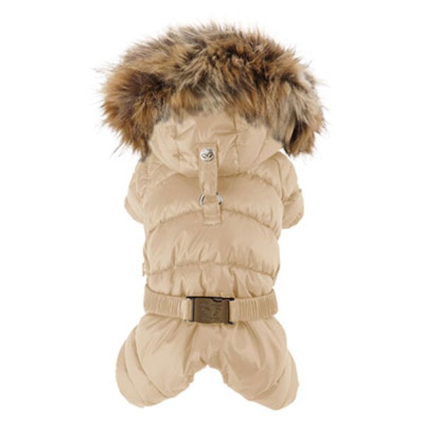 Salopeta caini PUPPY ANGEL Double Padding Overalls PA-OW533, bej, XL