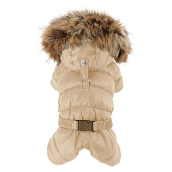 Salopeta caini PUPPY ANGEL Double Padding Overalls PA-OW533, bej, XL Salopeta caini PUPPY ANGEL Double Padding Overalls PA-OW533, bej, XL
