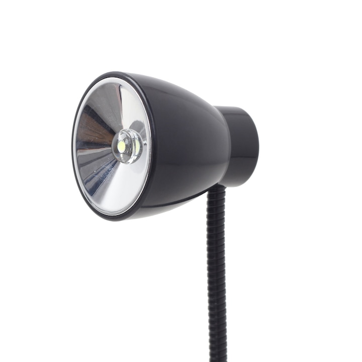 Gembird NL-02 USB LED lámpa, hajlékony karral, indító és leállító gombbal, fekete