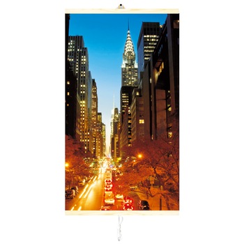 Panou electric decorativ de incalzire cu infrarosu TRIO 430W,vibe Manhattan,100 x 57 cm Panou electric decorativ de incalzire cu infrarosu TRIO 430W,vibe Manhattan,100 x 57 cm