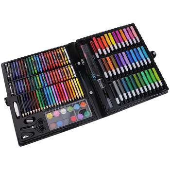 Set creativ de papetarie pentru copii / adulti, instrumente de colorat, pentru pictura, desen, accesorii 150 de piese, 3 ani+ Set creativ de papetarie pentru copii / adulti, instrumente de colorat, pentru pictura, desen, accesorii 150 de piese, 3 ani+