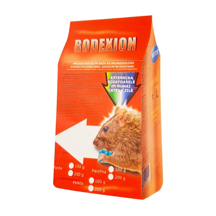 Biotur Rodexion Egér- és patkányméreg, Paraffin viasz, 200 g