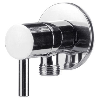 Robinet Coltar Nichelat cu Cap Armatura Ceramic EvoSanitary, diametru intrare - iesire de 1/2'' - 3/8'' Robinet Coltar Nichelat cu Cap Armatura Ceramic EvoSanitary, diametru intrare - iesire de 1/2'' - 3/8''