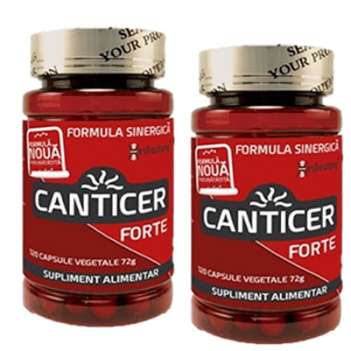 Supliment Canticer Forte, formula Sinergica, pachet pentru o luna, 240 capsule, Heshoutang
