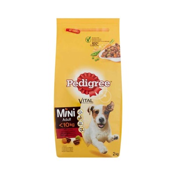 Hrana uscata pentru caini Pedigree Adult talie mica, Vita 2Kg Hrana uscata pentru caini Pedigree Adult talie mica, Vita 2Kg