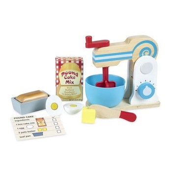 Set de joaca din lemn Mixer pentru prajituri - Melissa & Doug Set de joaca din lemn Mixer pentru prajituri - Melissa & Doug
