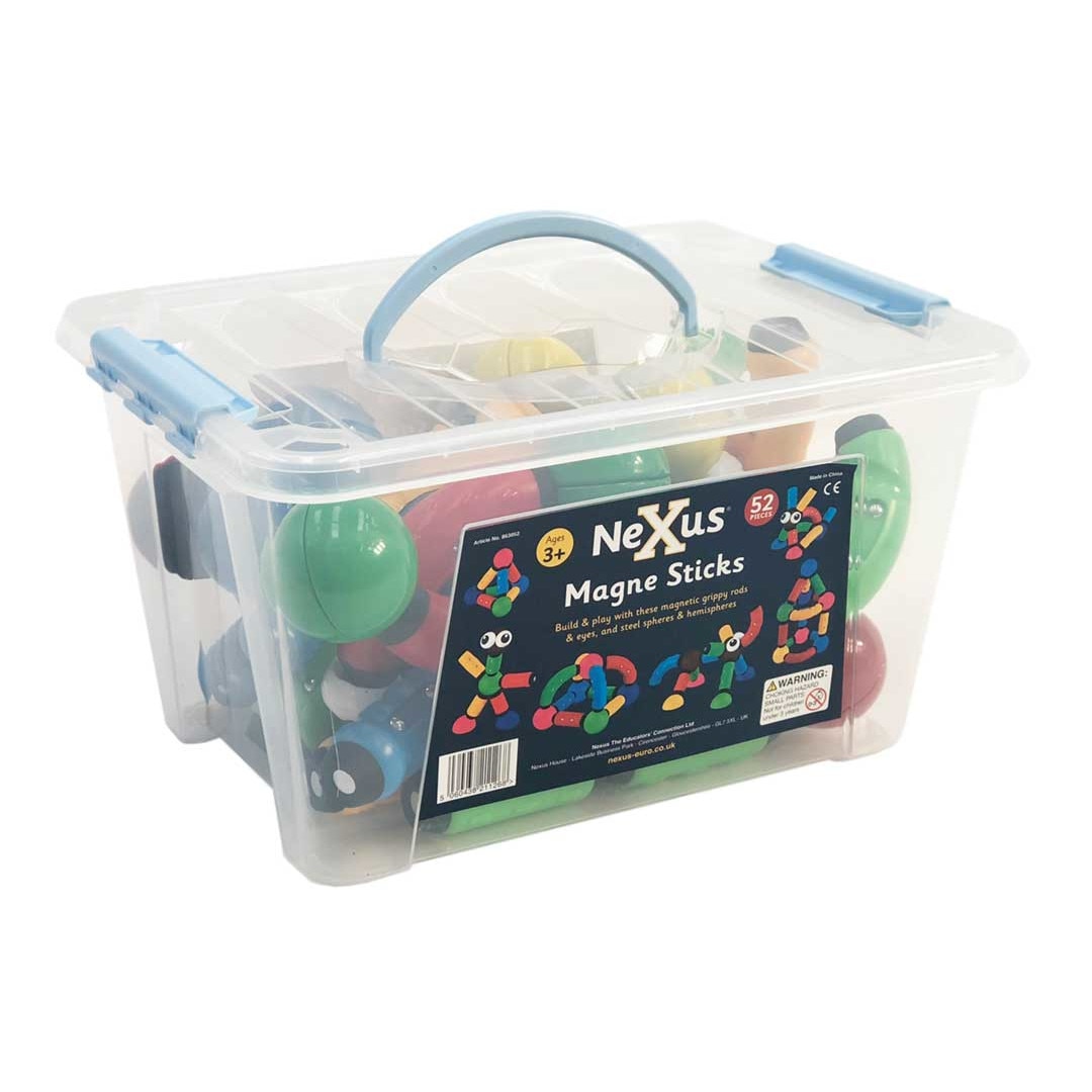 Set Inteligent de Constructie Magnetic cu 52 Piese Nexus Magnesticks