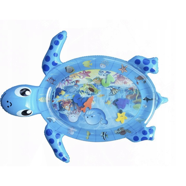 Bestdiverse, Vízes játszószőnyeg, 100*54 cm, Kék színű, teknős