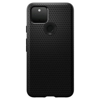 Husa Spigen Liquid Air pentru Google Pixel 5, Anti amprenta, Negru Husa Spigen Liquid Air pentru Google Pixel 5, Anti amprenta, Negru