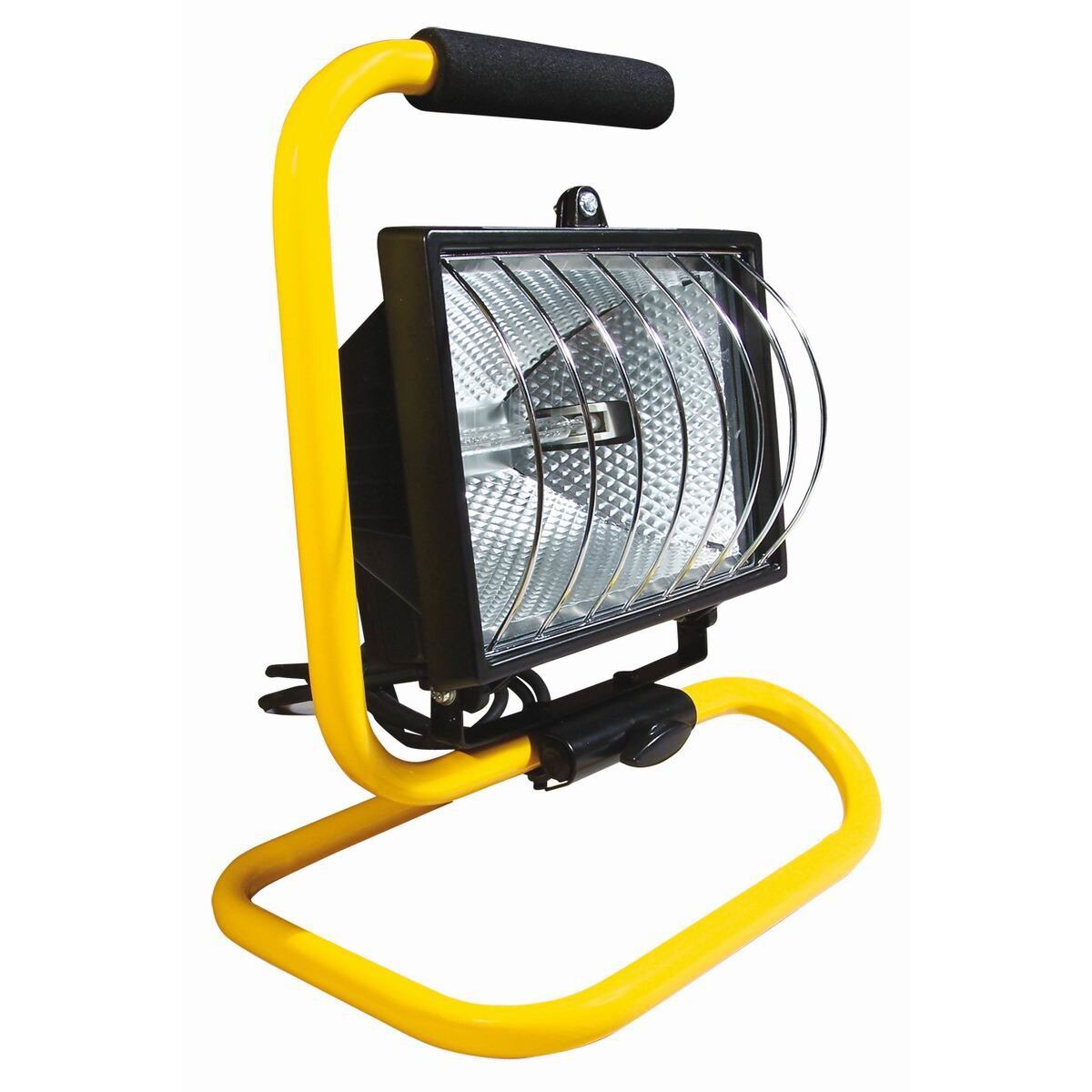 Proiector halogen IP54, cu maner, portabila