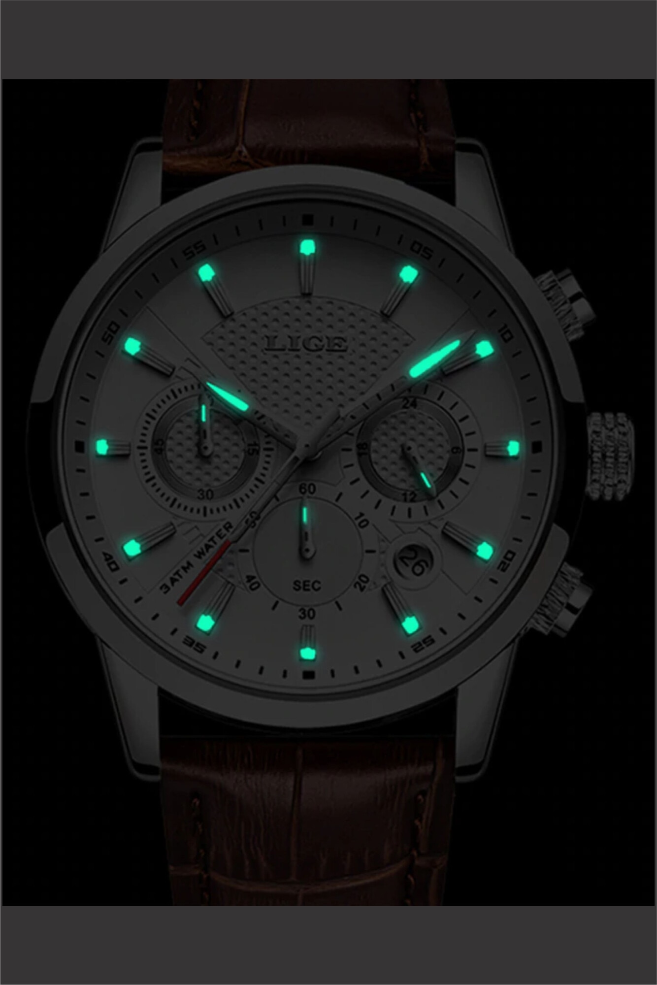 Relogio Masculino Men Watches LIGE Fashion Waterproof Chronograph Top Brand  Luxury Quartz Watch Men Casual Leather Sport Watch|Quartz Watches| -  AliExpress