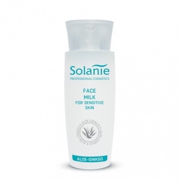 Lapte demachiant pentru ten sensibil Solanie Aloe Ginkgo 150 ml