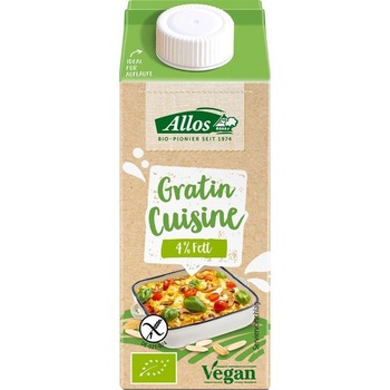 Crema Vegetala Fara Gluten pentru Gratinat Bio 200 mililitri Allos Crema Vegetala Fara Gluten pentru Gratinat Bio 200 mililitri Allos