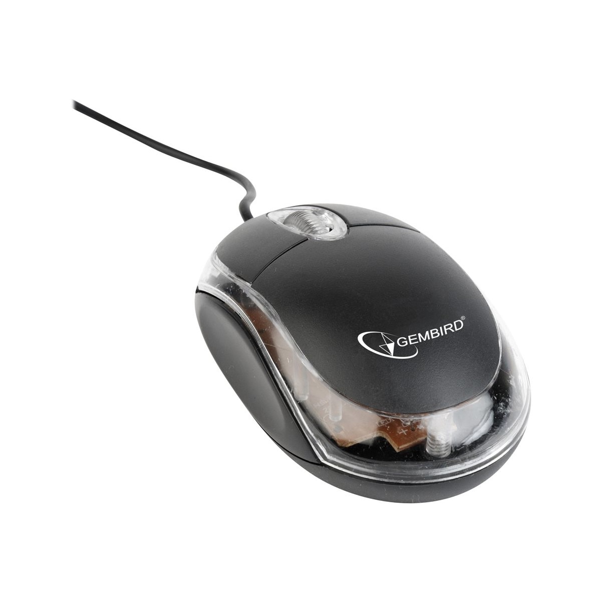 Mouse Optic Gembird MUS-U-01-BKT, USB, Black-Clear