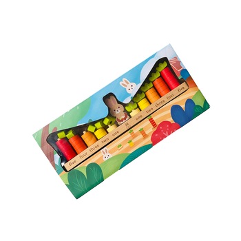Joc educativ Iepurasul aduna morcovi, Unitoys Joc educativ Iepurasul aduna morcovi, Unitoys