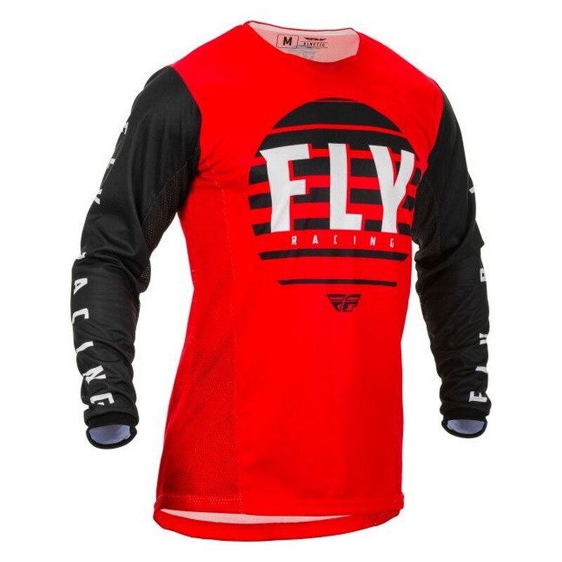 Tricou cross/enduro Fly Racing Kinetic K220, negru/rosu/alb, marime 2XL