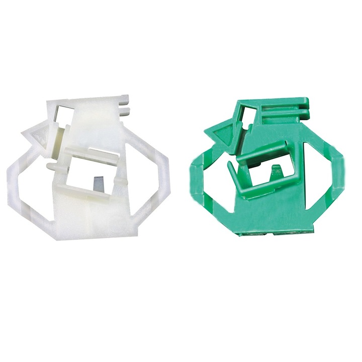 Clipsuri cleme reparatie macara geam usa auto Volkswagen Polo Classic Caddy Seat Cordoba Ibiza Inca Skoda Octavia I fata dreapta verde-gri