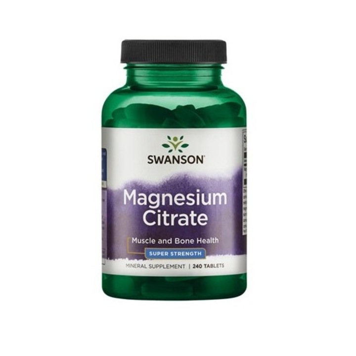 Magnesium Citrate, 225mg, Swanson, 240 tablete SWU1082